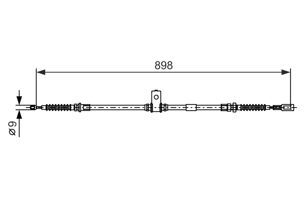 Bosch Handremkabel 1 987 482 398
