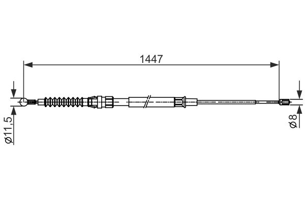 Bosch Handremkabel 1 987 482 445