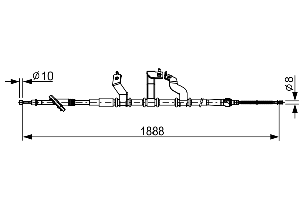 Bosch Handremkabel 1 987 482 532