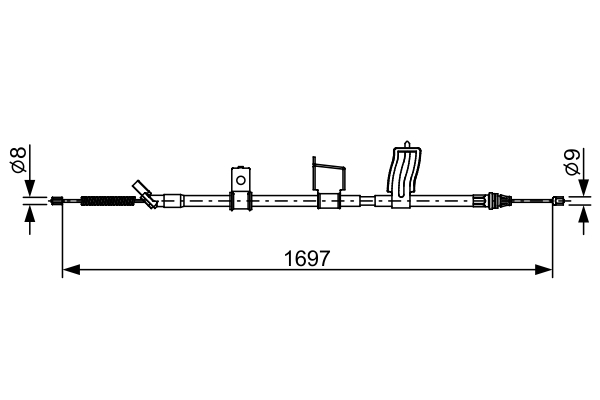 Bosch Handremkabel 1 987 482 628