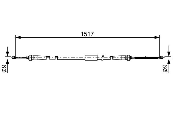 Bosch Handremkabel 1 987 482 639
