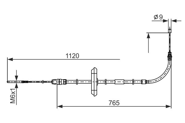 Bosch Handremkabel 1 987 482 867