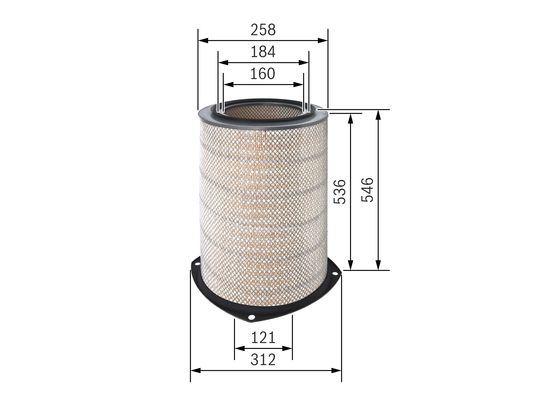 Bosch Luchtfilter F 026 400 605