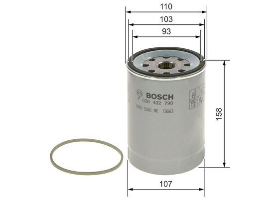 Bosch Brandstoffilter F 026 402 798