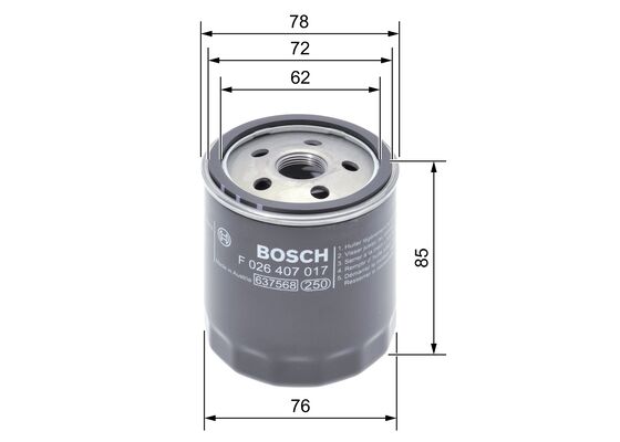 Bosch Oliefilter F 026 407 017