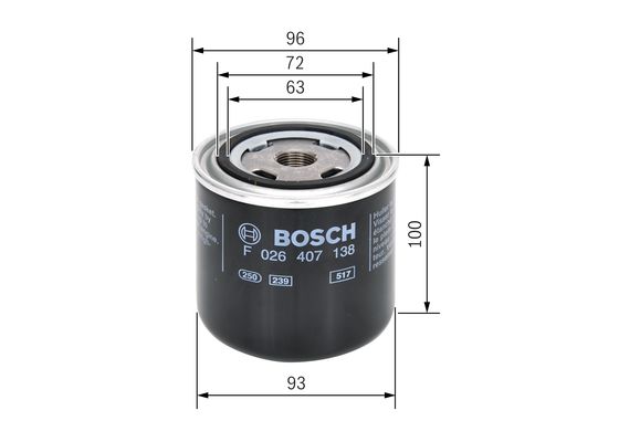 Bosch Oliefilter F 026 407 138
