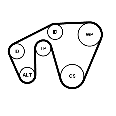 Contitech Poly V-riem set 5PK1310K1