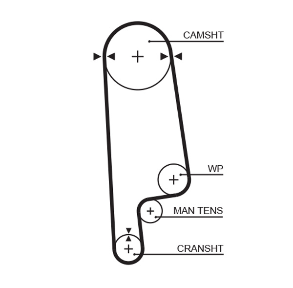 Gates Distributieriem 5084XS