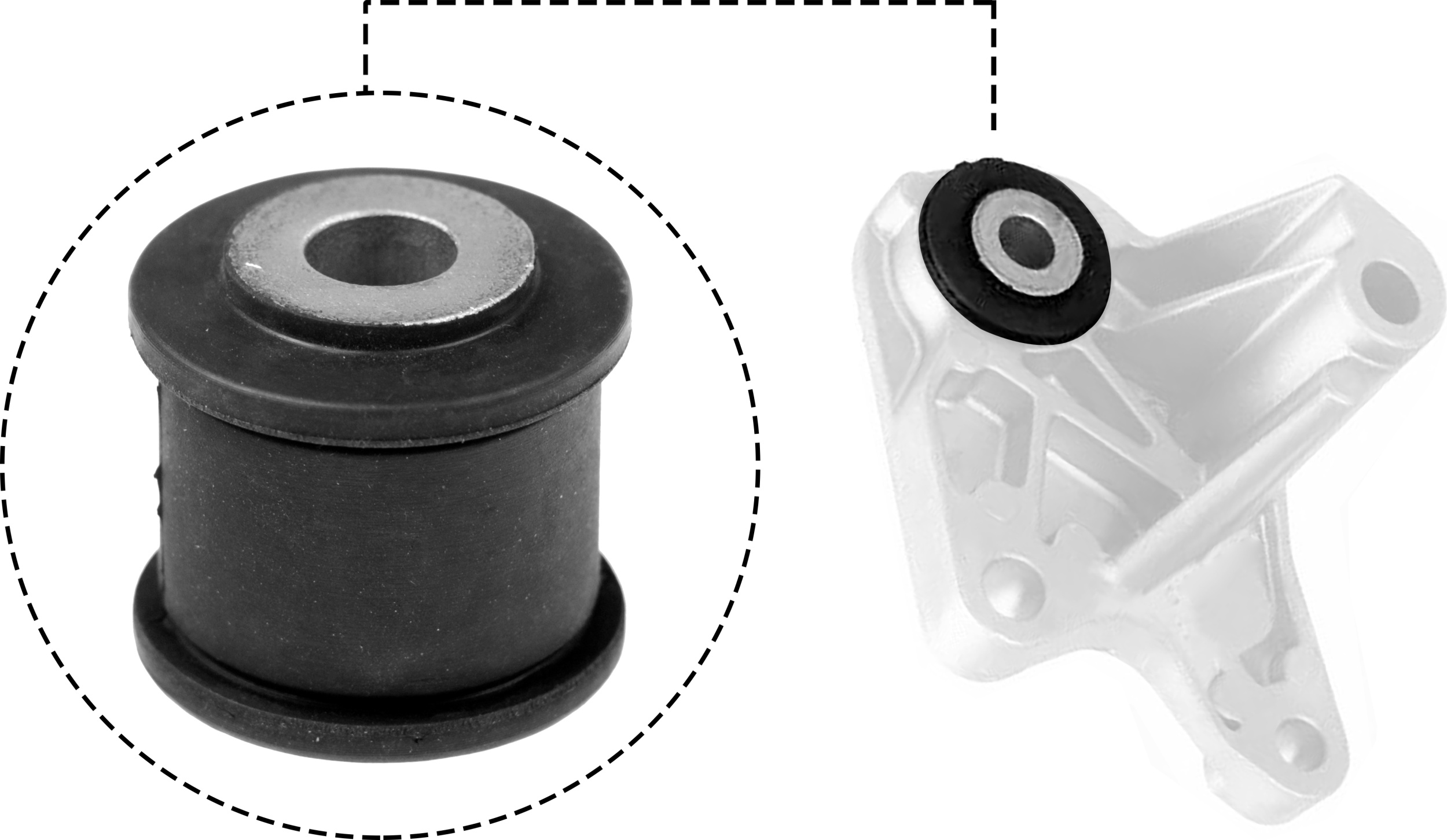 Gates Ophanging, drager manuele versnelling ETM1539