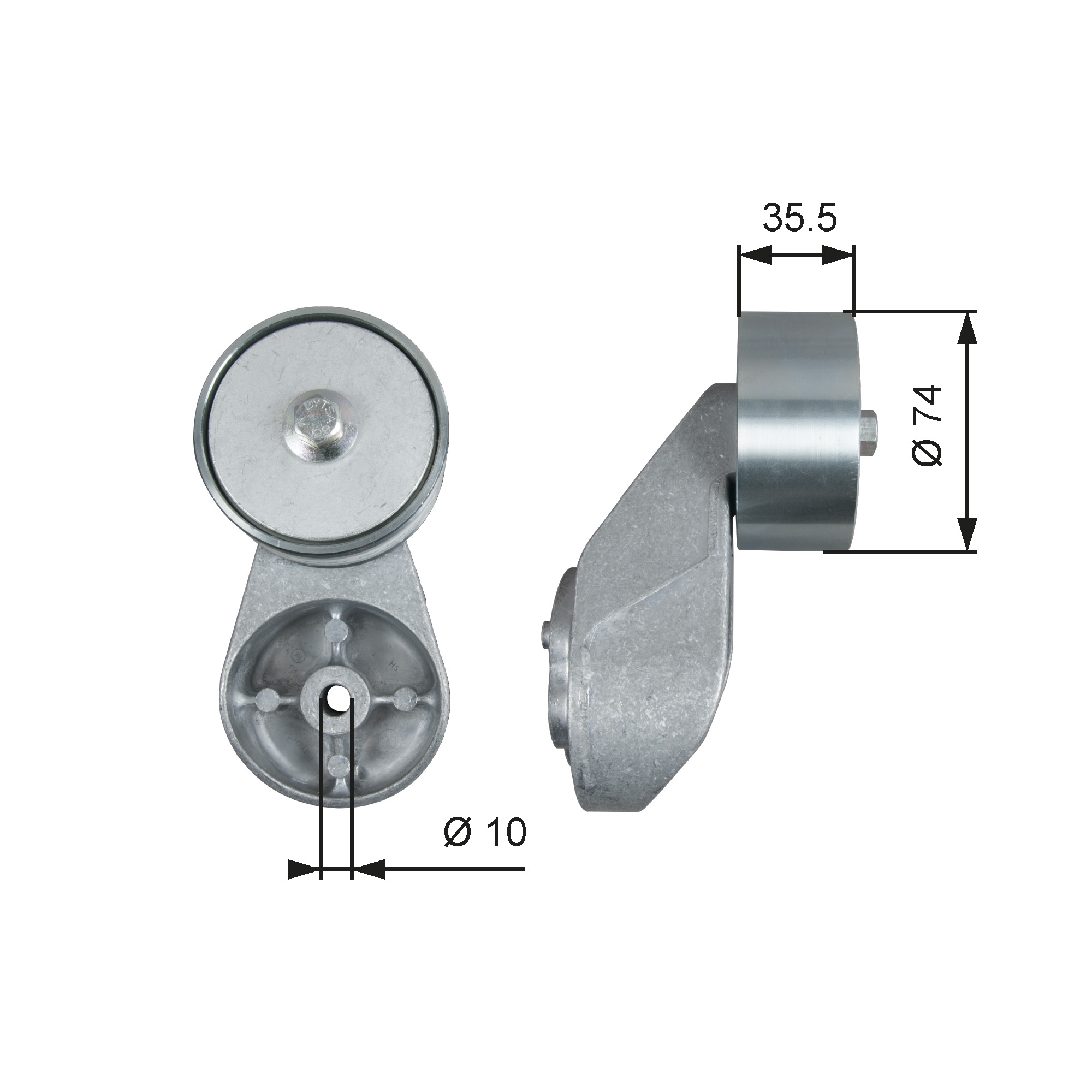 Gates Geleiderol (poly) V-riem T36501