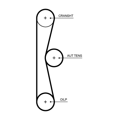 Gates Getande riem T373HOB