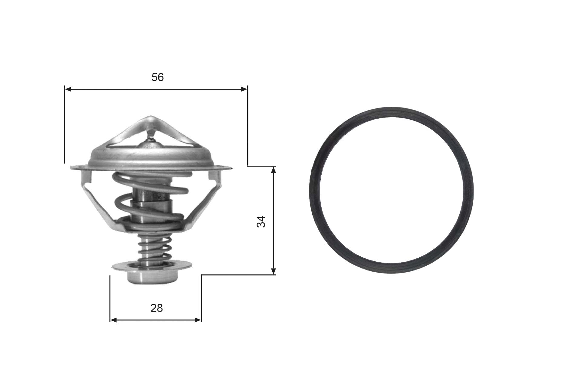 Gates Thermostaat TH05682G1