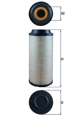 Knecht Luchtfilter LX 1687