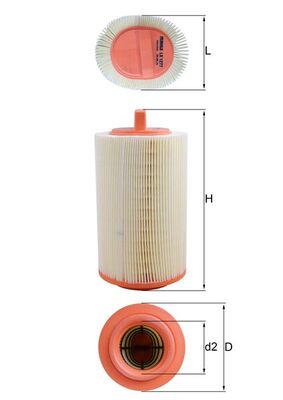 Knecht Luchtfilter LX 1277