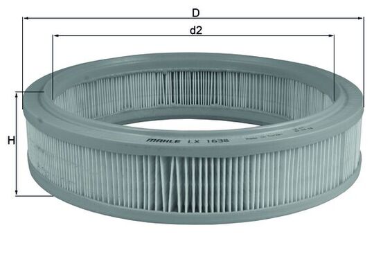 Knecht Luchtfilter LX 1638