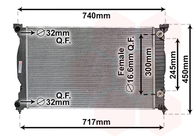 Van Wezel Radiateur 03002241