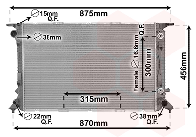 Van Wezel Radiateur 03002309