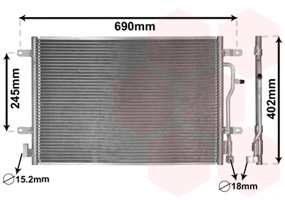 Van Wezel Airco condensor 03005199