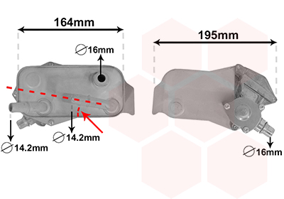 Van Wezel Oliekoeler motorolie 06003351