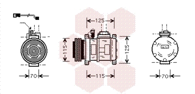Van Wezel Airco compressor 0600K066