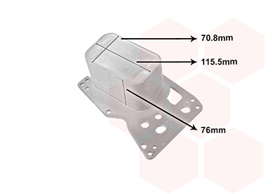 Van Wezel Oliekoeler, motorolie 06013718