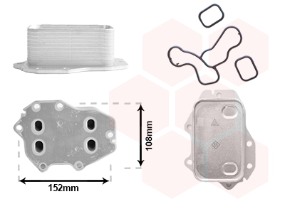Van Wezel Oliekoeler, motorolie 06013773