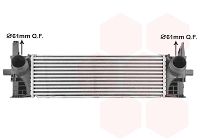 Van Wezel Intercooler, inlaatluchtkoeler 06014718