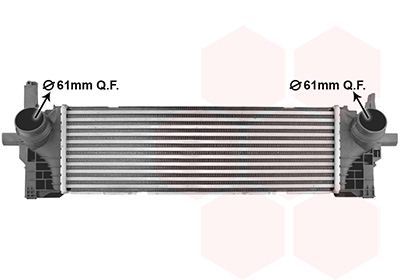 Van Wezel Intercooler, inlaatluchtkoeler 06014722