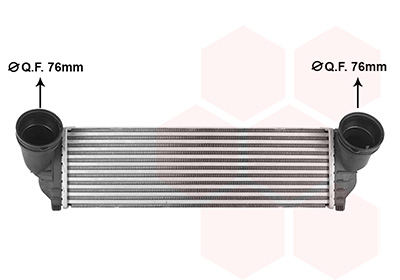 Van Wezel Intercooler, inlaatluchtkoeler 06014731