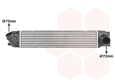 Van Wezel Intercooler, inlaatluchtkoeler 06014732