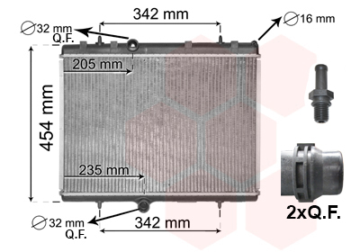 Van Wezel Radiateur 09012706