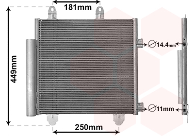 Van Wezel Airco condensor 09015701