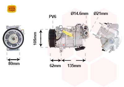 Van Wezel Airco compressor 0901K703
