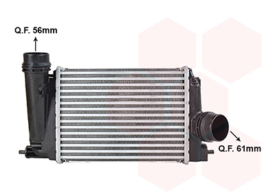 Van Wezel Intercooler, inlaatluchtkoeler 13014721