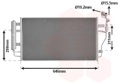 Van Wezel Airco condensor 13015713