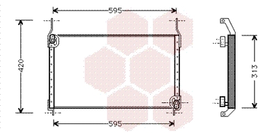 Van Wezel Airco condensor 17005204