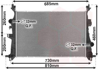 Van Wezel Radiateur 17012703