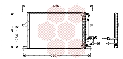 Van Wezel Airco condensor 18005227