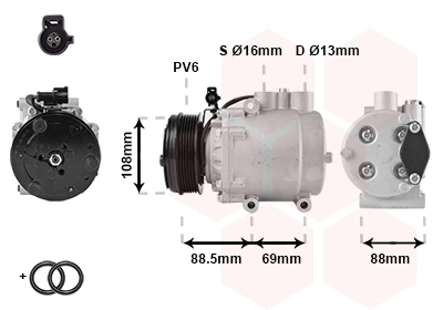 Van Wezel Airco compressor 1800K174