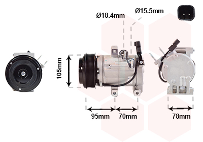 Van Wezel Airco compressor 1800K682