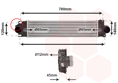 Van Wezel Interkoeler 18014711