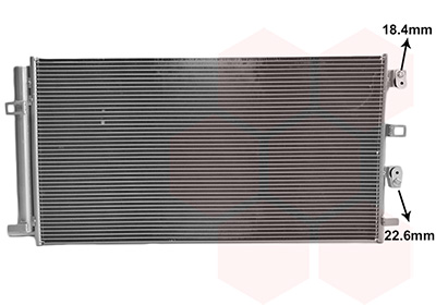 Van Wezel Condensor, airconditioning 18015735