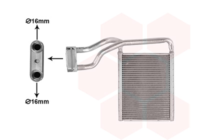 Van Wezel Kachelradiateur, interieurverwarming 18016708