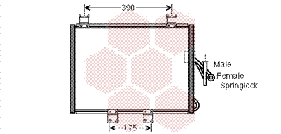 Van Wezel Airco condensor 21005048