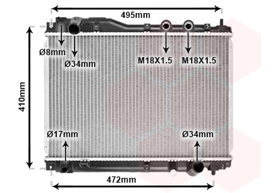 Van Wezel Radiateur 25002204