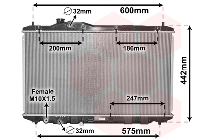 Van Wezel Radiateur 25002296