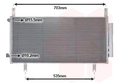 Van Wezel Airco condensor 25015712