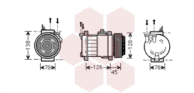 Van Wezel Airco compressor 3000K276