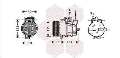 Van Wezel Airco compressor 3000K401