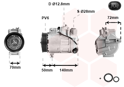 Van Wezel Airco compressor 3001K714